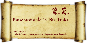 Moczkovcsák Relinda névjegykártya